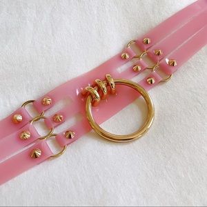 Creepyyeha Tahlia Pink Vinyl Choker